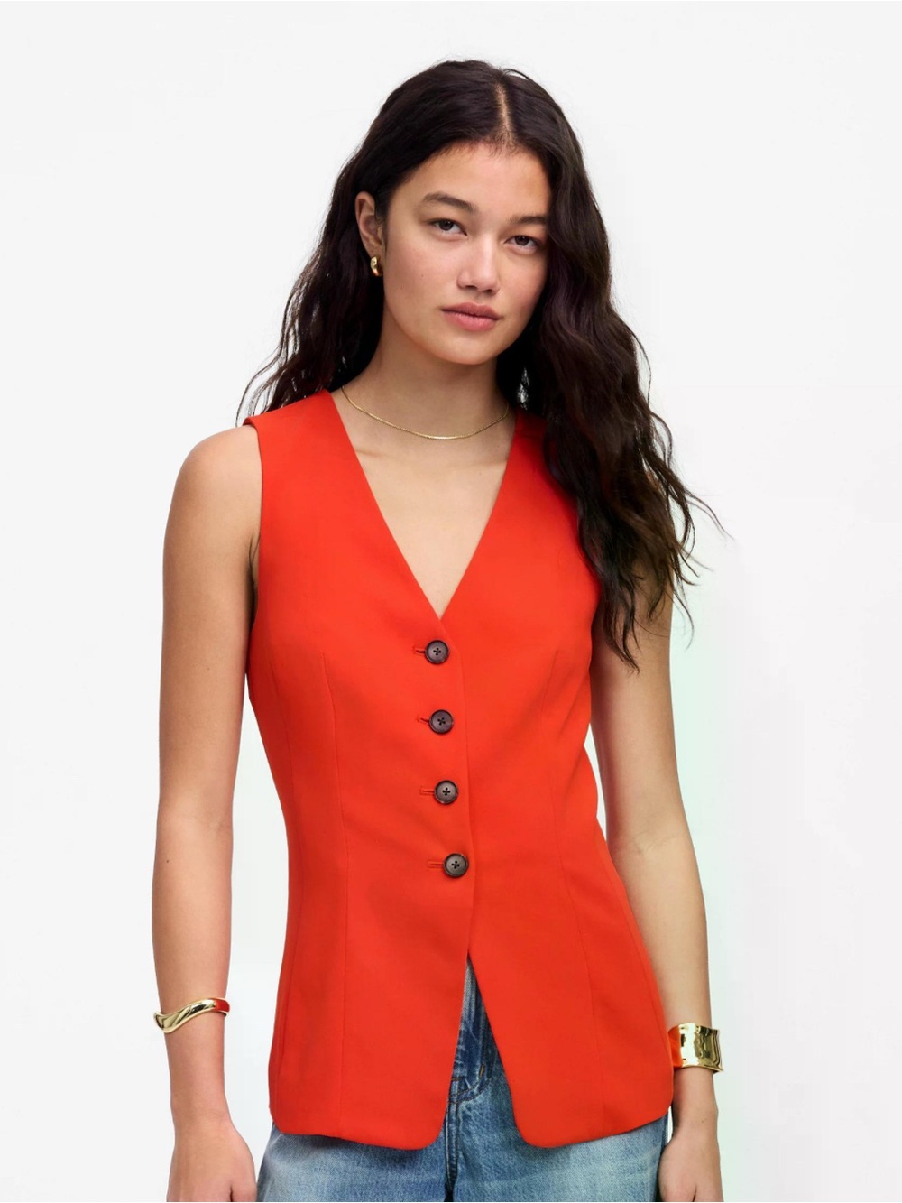 Madewell Cutaway Long Vest